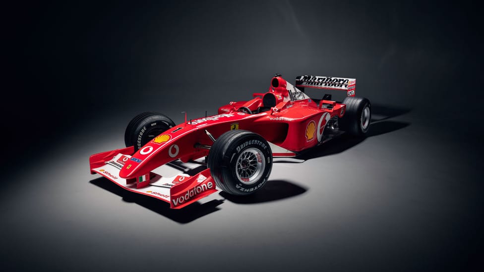 Get bidding on this race-winning Ferrari driven by Michael Schumacher